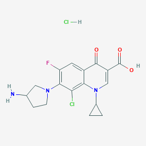 molecular formula C17H18Cl2FN3O3 B029996 Clinafloxacin hydrochloride CAS No. 105956-99-8