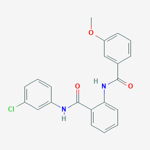 molecular formula C21H17ClN2O3 B299960 N-(3-chlorophenyl)-2-[(3-methoxybenzoyl)amino]benzamide 
