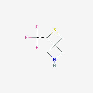 molecular formula C6H8F3NS B2999610 (3R)-3-(Trifluoromethyl)-2-thia-6-azaspiro[3.3]heptane CAS No. 1823879-39-5