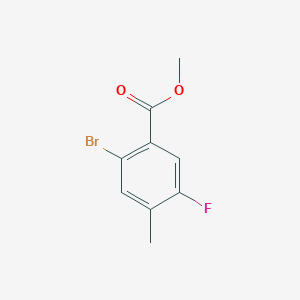 molecular formula C9H8BrFO2 B2999633 Methyl 2-bromo-5-fluoro-4-methylbenzoate CAS No. 1204304-98-2