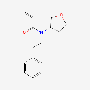 molecular formula C15H19NO2 B2999635 N-(Oxolan-3-yl)-N-(2-phenylethyl)prop-2-enamide CAS No. 2411241-87-5