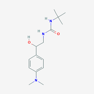 molecular formula C15H25N3O2 B2999640 1-(叔丁基)-3-(2-(4-(二甲氨基)苯基)-2-羟乙基)脲 CAS No. 1421442-30-9