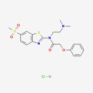 N-(2-(dimethylamino)ethyl)-N-(6-(methylsulfonyl)benzo[d]thiazol-2-yl)-2-phenoxyacetamide hydrochloride