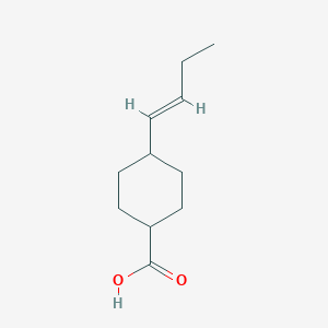 molecular formula C11H18O2 B2999648 反式-4-(1E-丁烯基)环己烷甲酸 CAS No. 1884600-19-4