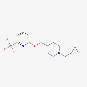 2-[[1-(Cyclopropylmethyl)piperidin-4-yl]methoxy]-6-(trifluoromethyl)pyridine