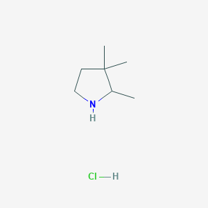 molecular formula C7H16ClN B2999670 2,3,3-Trimethylpyrrolidine hydrochloride CAS No. 23461-72-5