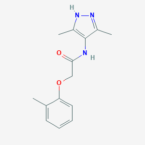 N-(3,5-dimethyl-1H-pyrazol-4-yl)-2-(2-methylphenoxy)acetamide