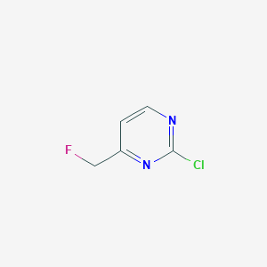 molecular formula C5H4ClFN2 B2999682 2-Chloro-4-(fluoromethyl)pyrimidine CAS No. 1669439-42-2