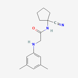 molecular formula C16H21N3O B2999688 N-(1-cyanocyclopentyl)-2-[(3,5-dimethylphenyl)amino]acetamide CAS No. 1209266-85-2