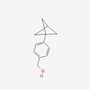 molecular formula C12H14O B2999694 (4-(Bicyclo[1.1.1]pentan-1-yl)phenyl)methanol CAS No. 1823878-57-4