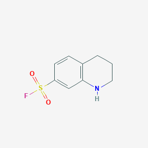 molecular formula C9H10FNO2S B2999696 1,2,3,4-Tetrahydroquinoline-7-sulfonyl fluoride CAS No. 2141421-39-6