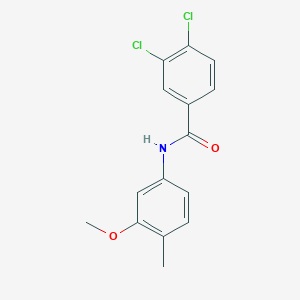 molecular formula C15H13Cl2NO2 B299971 3,4-dichloro-N-(3-methoxy-4-methylphenyl)benzamide 