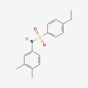 molecular formula C16H19NO2S B2999725 N-(3,4-dimethylphenyl)-4-ethylbenzenesulfonamide CAS No. 325780-06-1