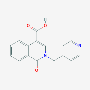 molecular formula C16H12N2O3 B2999738 1-Oxo-2-(pyridin-4-ylmethyl)-1,2-dihydroisoquinoline-4-carboxylic acid CAS No. 1383626-15-0