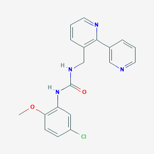molecular formula C19H17ClN4O2 B2999739 1-([2,3'-联吡啶]-3-基甲基)-3-(5-氯-2-甲氧苯基)脲 CAS No. 2034268-42-1