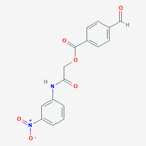 [2-(3-Nitroanilino)-2-oxoethyl] 4-formylbenzoate