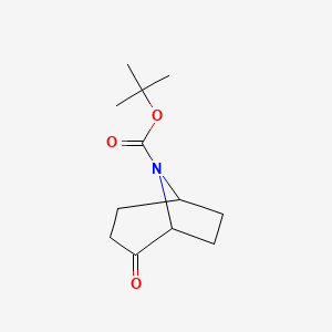 molecular formula C12H19NO3 B2999753 8-Boc-2-oxo-8-azabicyclo[3.2.1]octane CAS No. 1408076-39-0; 208038-02-2