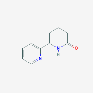 molecular formula C10H12N2O B2999760 6-(Pyridin-2-yl)piperidin-2-one CAS No. 1355192-00-5