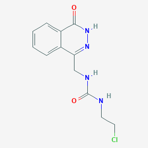 molecular formula C12H13ClN4O2 B2999762 1-(2-chloroethyl)-3-[(4-oxo-3H-phthalazin-1-yl)methyl]urea CAS No. 899985-22-9