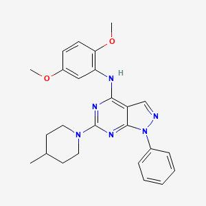 N-(2,5-dimethoxyphenyl)-6-(4-methylpiperidin-1-yl)-1-phenyl-1H-pyrazolo[3,4-d]pyrimidin-4-amine