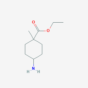 molecular formula C10H19NO2 B2999766 Ethyl 4-amino-1-methylcyclohexanecarboxylate CAS No. 1357280-81-9
