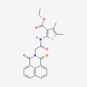 Ethyl 2-[[2-(1,3-dioxobenzo[de]isoquinolin-2-yl)acetyl]amino]-4,5-dimethylthiophene-3-carboxylate