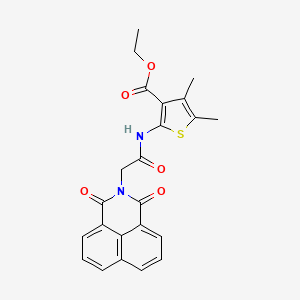 molecular formula C23H20N2O5S B2999781 2-[[2-(1,3-二氧代苯并[de]异喹啉-2-基)乙酰]氨基]-4,5-二甲基噻吩-3-羧酸乙酯 CAS No. 326882-08-0