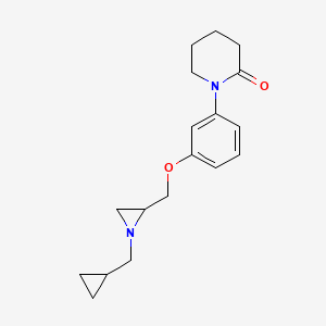 1-[3-[[1-(Cyclopropylmethyl)aziridin-2-yl]methoxy]phenyl]piperidin-2-one