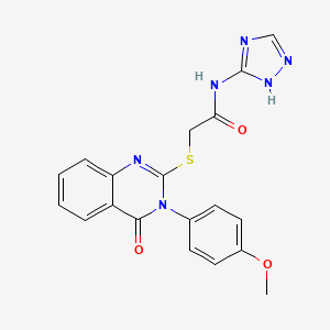 molecular formula C19H16N6O3S B2999793 {[6-[(2-甲氧基苯甲酰)氨基]-2-(4-甲苯基)喹啉-4-基]氧基}乙酸甲酯 CAS No. 1115976-56-1