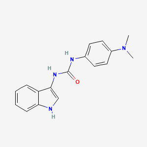 molecular formula C17H18N4O B2999806 1-[4-(dimethylamino)phenyl]-3-(1H-indol-3-yl)urea CAS No. 941968-59-8