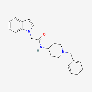 molecular formula C22H25N3O B2999820 N-(1-benzylpiperidin-4-yl)-2-(1H-indol-1-yl)acetamide CAS No. 1144453-60-0