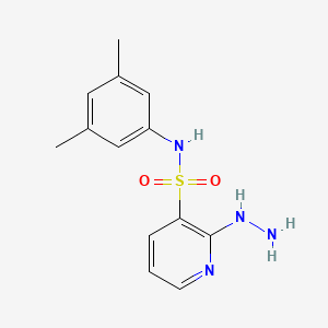 molecular formula C13H16N4O2S B2999848 N-(3,5-Dimethylphenyl)-2-hydrazinopyridine-3-sulfonamide CAS No. 1155080-19-5