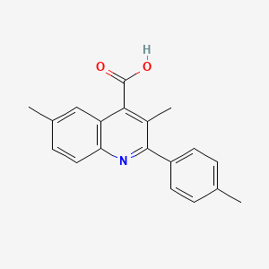 3,6-Dimethyl-2-(4-methylphenyl)quinoline-4-carboxylic acid