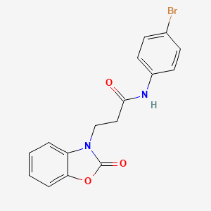 N-(4-bromophenyl)-3-(2-oxobenzo[d]oxazol-3(2H)-yl)propanamide