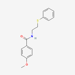 4-methoxy-N-[2-(phenylsulfanyl)ethyl]benzamide