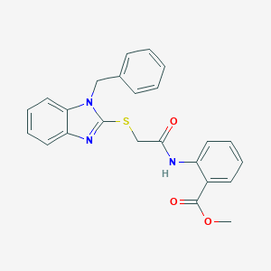 methyl 2-({[(1-benzyl-1H-benzimidazol-2-yl)sulfanyl]acetyl}amino)benzoate