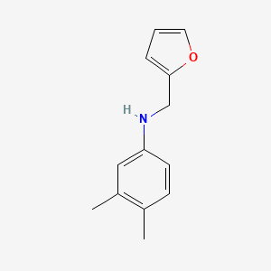 molecular formula C13H15NO B2999875 N-(呋喃-2-基甲基)-3,4-二甲基苯胺 CAS No. 356092-19-8