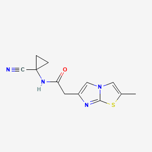 N-(1-Cyanocyclopropyl)-2-(2-methylimidazo[2,1-b][1,3]thiazol-6-yl)acetamide