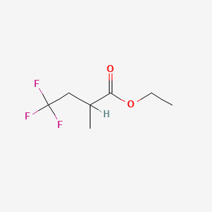 B2999889 Ethyl 4,4,4-trifluoro-2-methylbutanoate CAS No. 136564-76-6; 143484-00-8