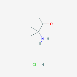 molecular formula C5H10ClNO B2999908 1-(1-Aminocyclopropyl)ethan-1-one hydrochloride CAS No. 1675213-48-5