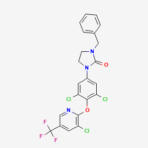 1-Benzyl-3-(3,5-dichloro-4-{[3-chloro-5-(trifluoromethyl)pyridin-2-yl]oxy}phenyl)imidazolidin-2-one