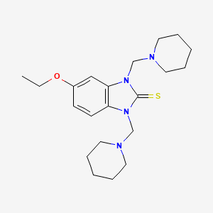 5-ethoxy-1,3-bis(piperidin-1-ylmethyl)-1H-benzo[d]imidazole-2(3H)-thione