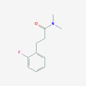 molecular formula C11H14FNO B2999946 3-(2-Fluorophenyl)-N,N-dimethylpropanamide CAS No. 2217185-35-6
