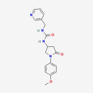 1-(1-(4-Methoxyphenyl)-5-oxopyrrolidin-3-yl)-3-(pyridin-3-ylmethyl)urea