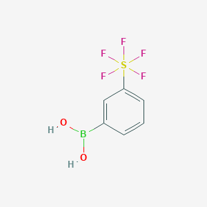 molecular formula C6H6BF5O2S B2999978 3-(五氟硫烷基)苯硼酸 CAS No. 871507-67-4