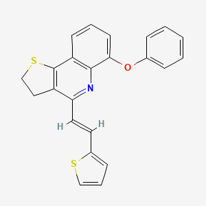 6-phenoxy-4-[(E)-2-(2-thienyl)ethenyl]-2,3-dihydrothieno[3,2-c]quinoline