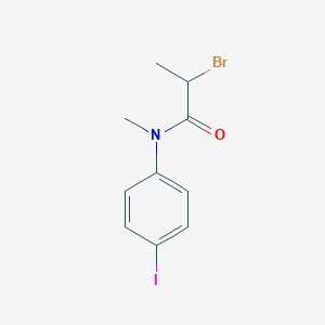 molecular formula C10H11BrINO B2999991 2-Bromo-N-(4-iodophenyl)-N-methylpropanamide CAS No. 1487421-98-6