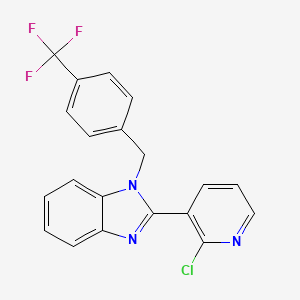 2-(2-Chloro-3-pyridinyl)-1-(4-(trifluoromethyl)benzyl)-1H-1,3-benzimidazole