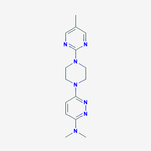 N,N-Dimethyl-6-[4-(5-methylpyrimidin-2-yl)piperazin-1-yl]pyridazin-3-amine