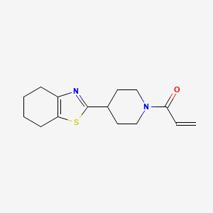 1-[4-(4,5,6,7-Tetrahydro-1,3-benzothiazol-2-yl)piperidin-1-yl]prop-2-en-1-one